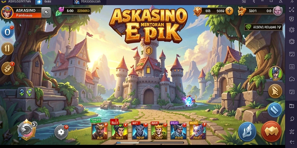 Tangkapan layar menarik dari gameplay Tower Defense yang mendebarkan.