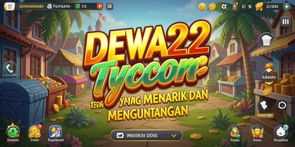 Screenshot DEWA22 menampilkan gameplay Tycoon yang seru dan interaktif.