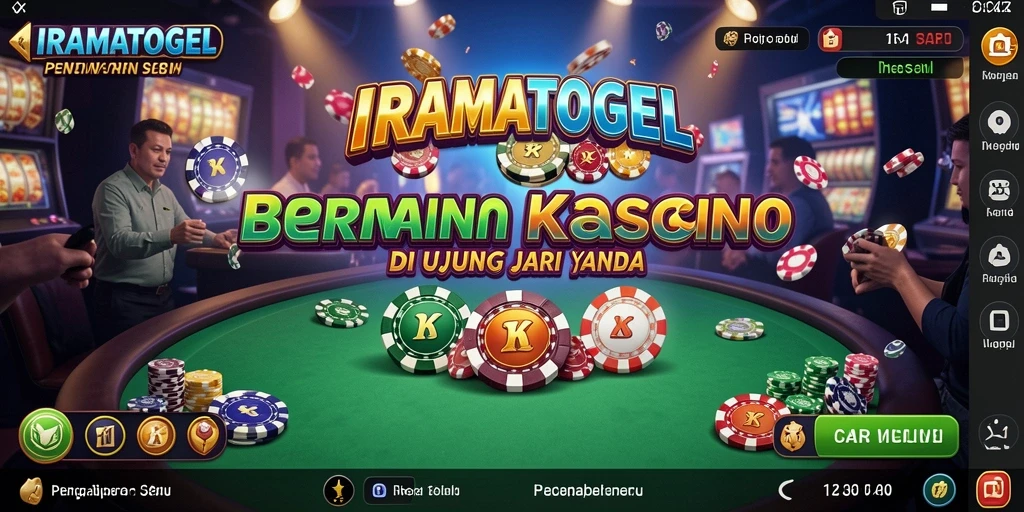 Screenshot gameplay IRAMATOGEL menampilkan keseruan permainan Kasino yang menarik.