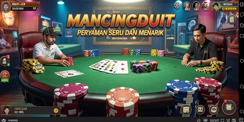 Tampilan gameplay Poker yangMenarik di MANCINGDUIT.