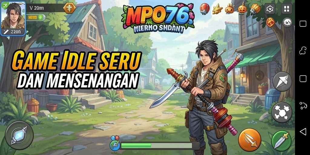 Tampilkan aksi karakter dalam game Idle MPO76 yang mengasyikkan.