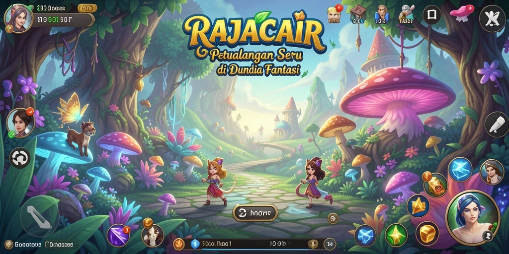 Tampilan gameplay RAJACAIR yang menakjubkan dan penuh aksi RPG.