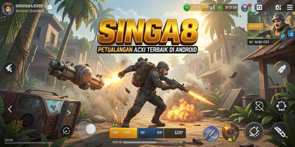Screenshot gameplay SINGA8 yang seru dan penuh aksi.